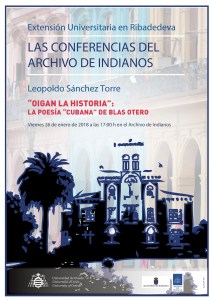 Cartel Archivo Indianos - Leopoldo Sánchez Torre