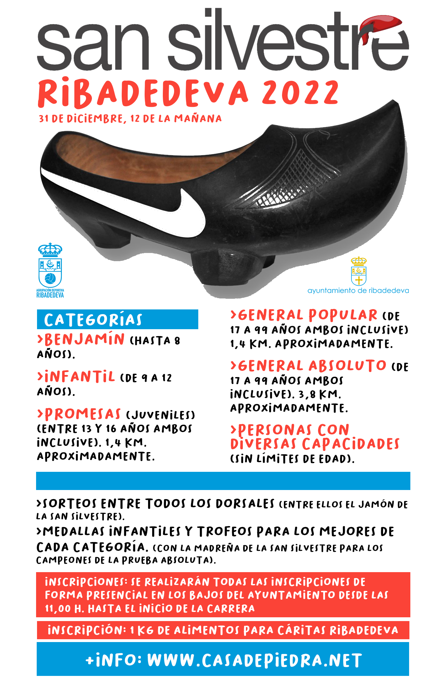 Cartel San Silvestre Ribadedeva 2022